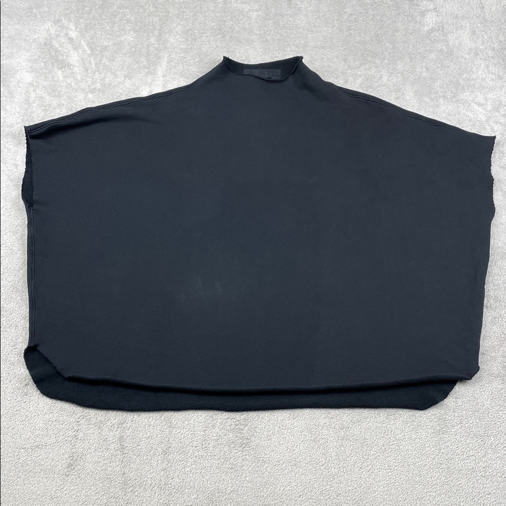 Frank & Eileen One Size 100% Cotton Navy Blue Funnel Neck Capelet USA FLAW
